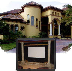 Residential theater treated with Acoustiblok
