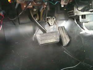Acoustiblok soundproofing material deadens road noise in Chevy Suburban