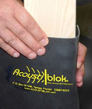 Acoustiblok is a flexible material making it easy to apply