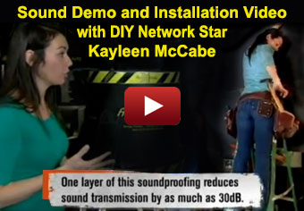 Acoustiblok sound demo and installation video from Rescue Renovation
