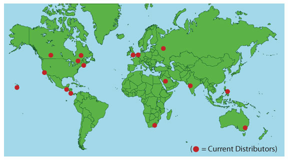 Distributor Map of Acoustiblok Soundproofing Material
