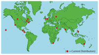 Distributor Map of Acoustiblok Soundproofing Material