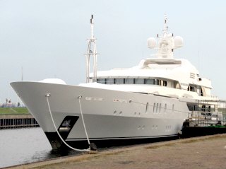 Yacht soundproofed with Acoustiblok