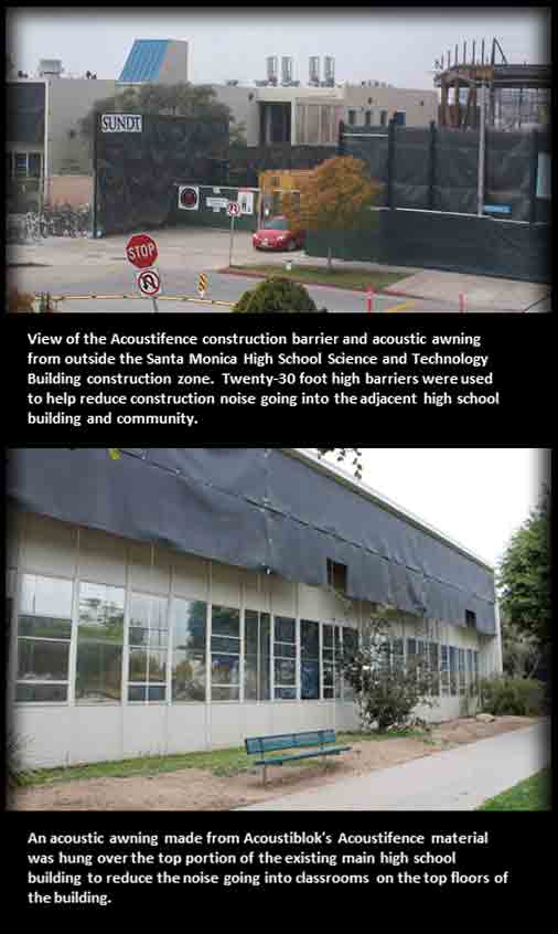 afcollage-optimized AcoustiFence Reduces Construction Noise