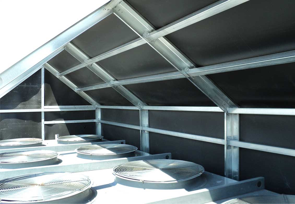 ChillerFarmPartialEnclosureImageCU Acoustiblok Soundproofing Material
