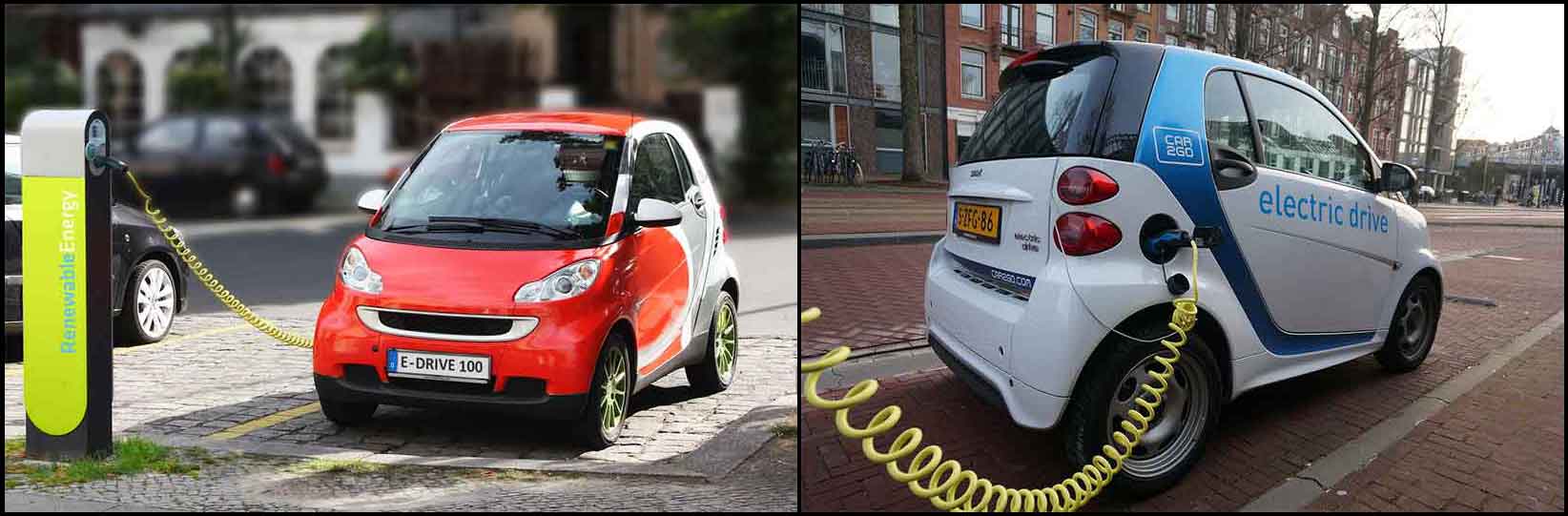 ElectricCarCollage2 Roadway Traffic Noise Pollution