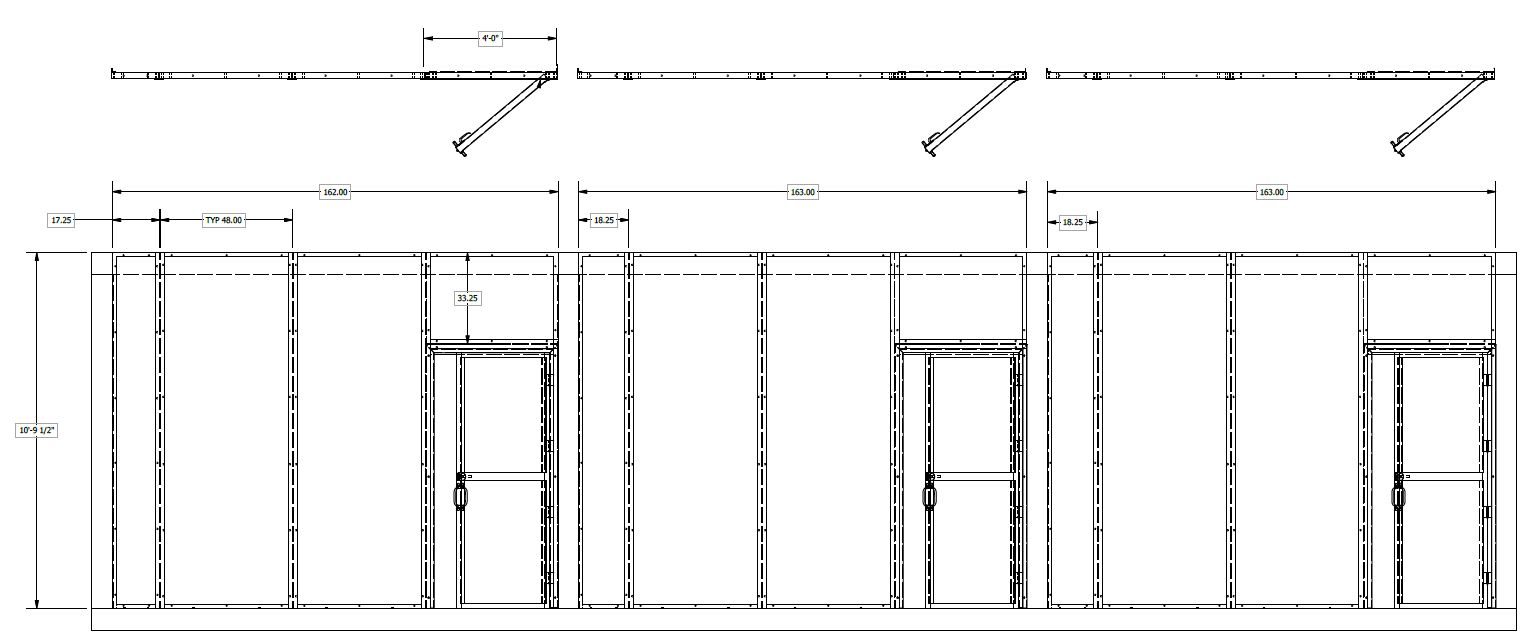 Global Water Drawing For Blower Screen With Doors Generator Exhaust Deflection Wall