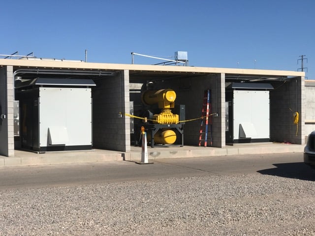 Global Water Resources – Blower Structure Generator Exhaust Deflection Wall