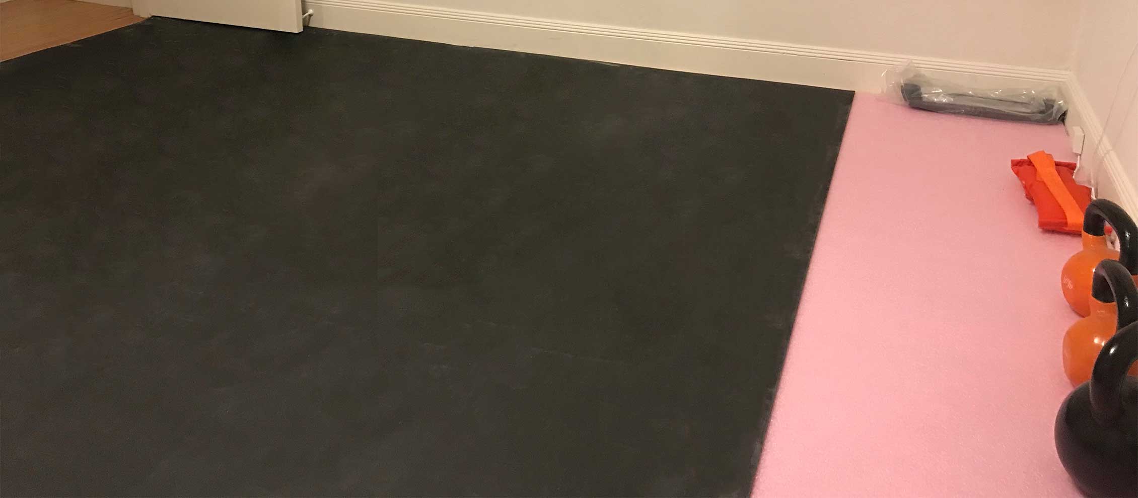 KadnerAcoustiPadImage3 Acoustiblok Quiets Bedroom Floor
