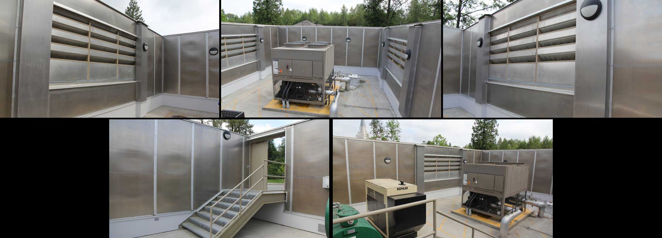 LDS-all-weather-sound-panels-collage1 Architecturally Attractive Noise Enclosure
