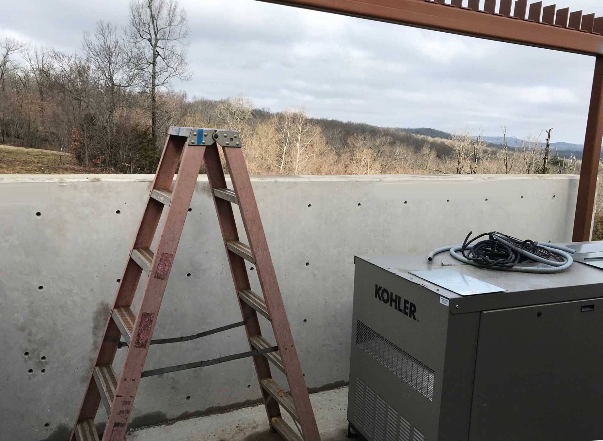 MOT—Wall#2-1920 Residential Generator HVAC Enclosure