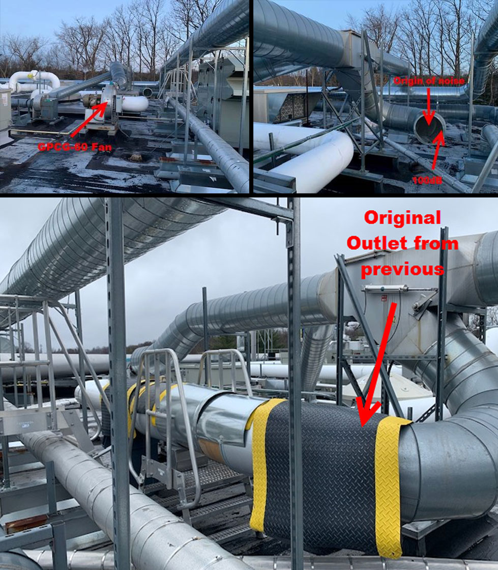 Par-Pharmaceutical—Blower-Discharge-BeforeImageCollage Pharmaceutical Blower Discharge Enclosure
