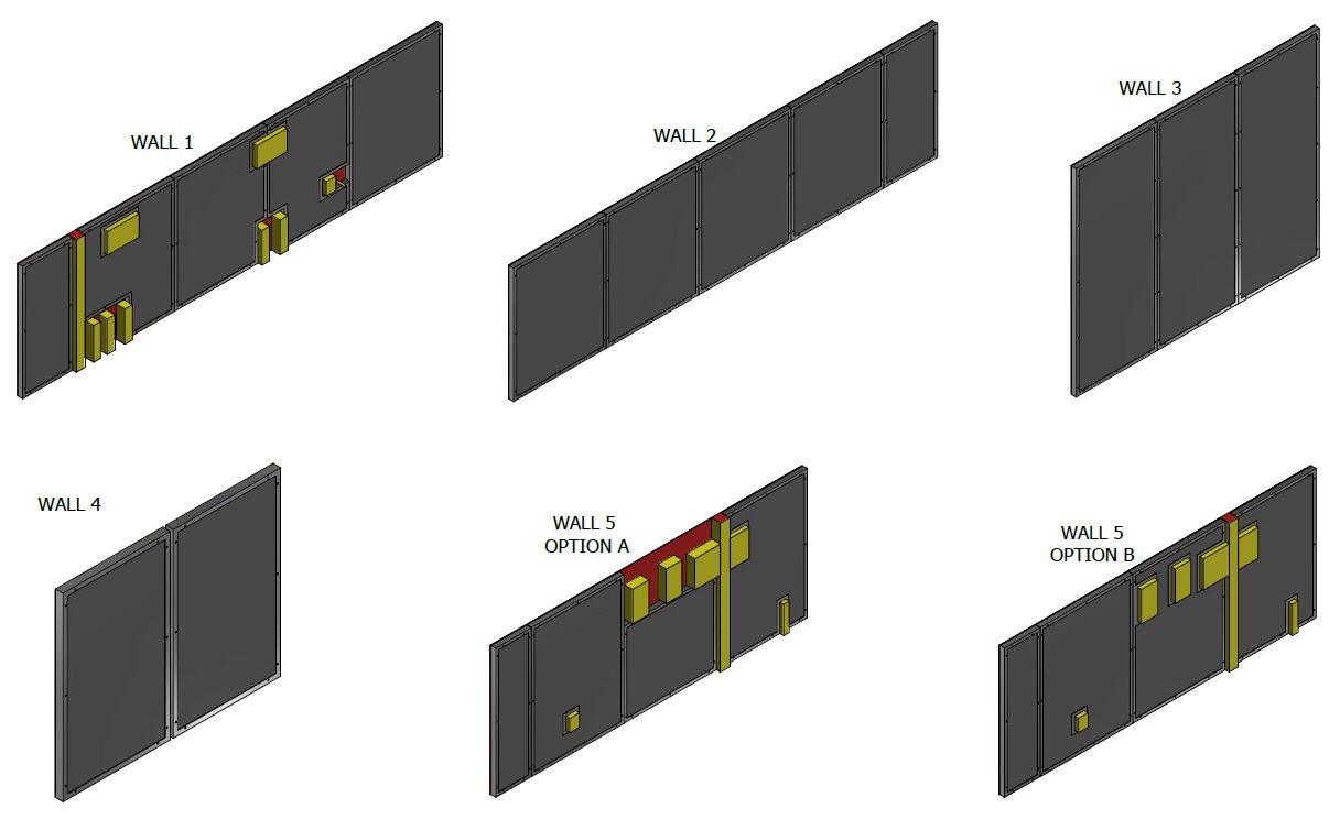 Paschal Construction – Wall Layouts For Panels Charleston MHC Noise Enclosure