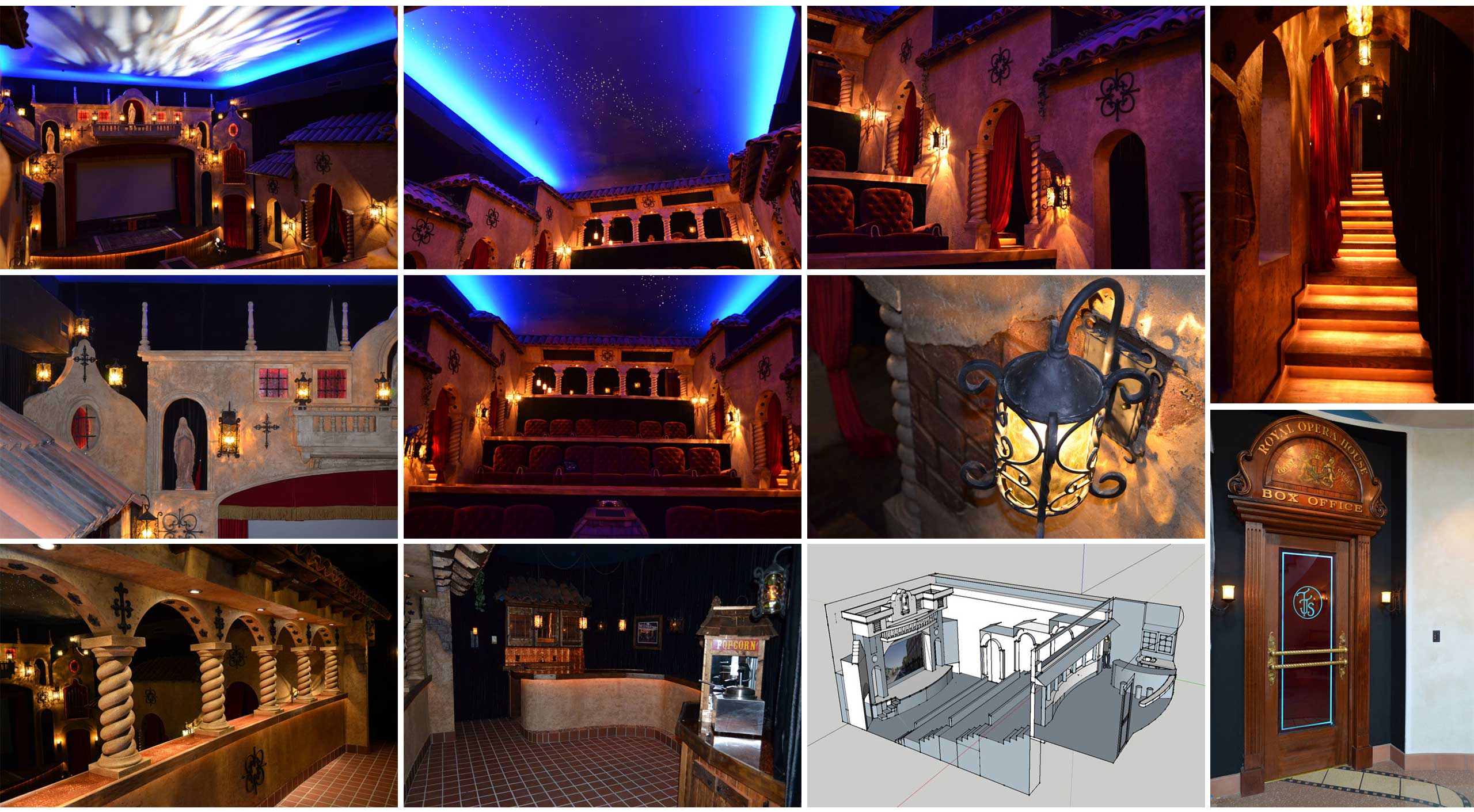 SimpsonCollage1WhiteBG Custom Home Theater Project
