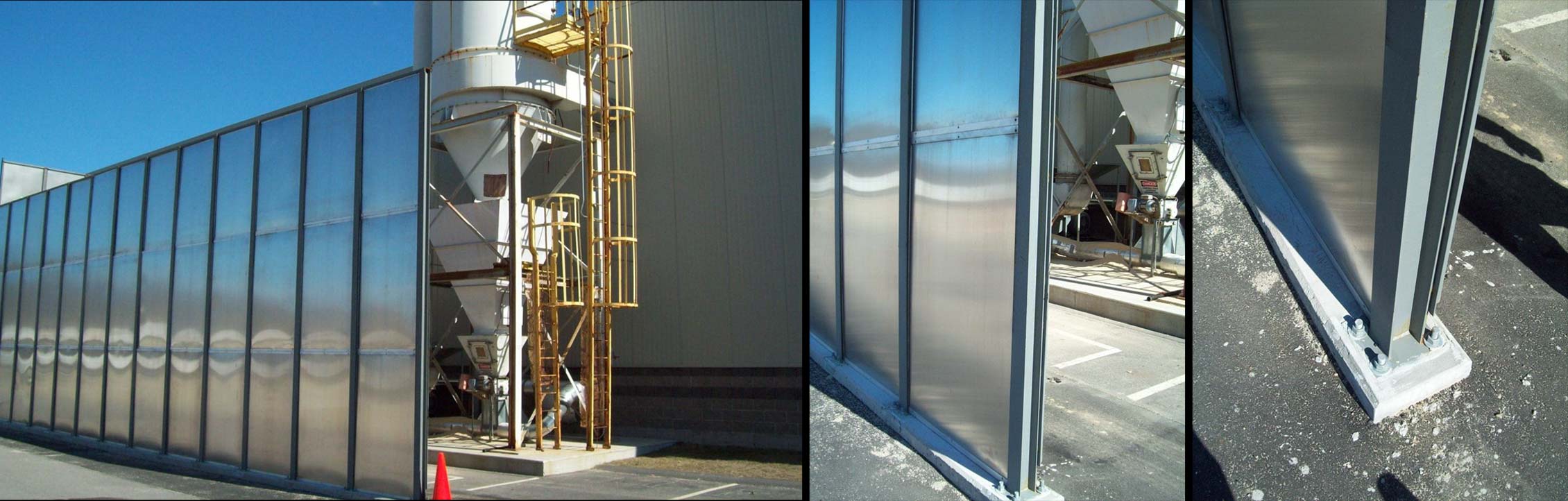 WoodChipperNoiseBarrierCollage2 Industrial Chipper Noise Barrier